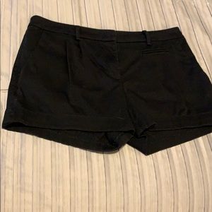 H&M black cuffed shorts